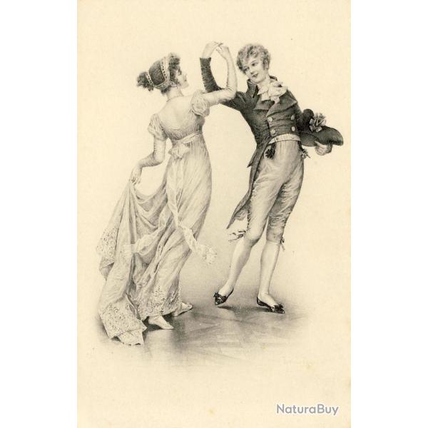 CPA illustre VIENNE MUNK Couple femme mode