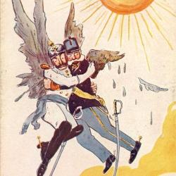 CPA Illustrée SANTINI Italien Satire Guerre Italia