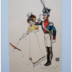 CPA Illustrée W. de MAY N°4 Chasseur 1820