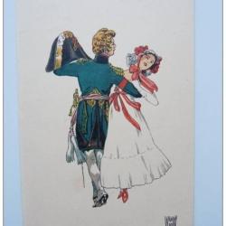 CPA Illustrée W. de MAY N°3 Grenadier 1810 Danse