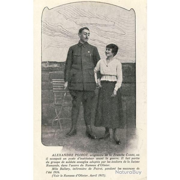 CPA Militaria Aveugle Famille du Rameau d'Olivier N25