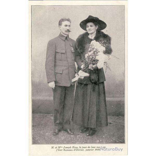 CPA Militaria Aveugle Famille du Rameau d'Olivier N36