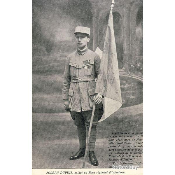 CPA Militaria Aveugle Famille du Rameau d'Olivier N24