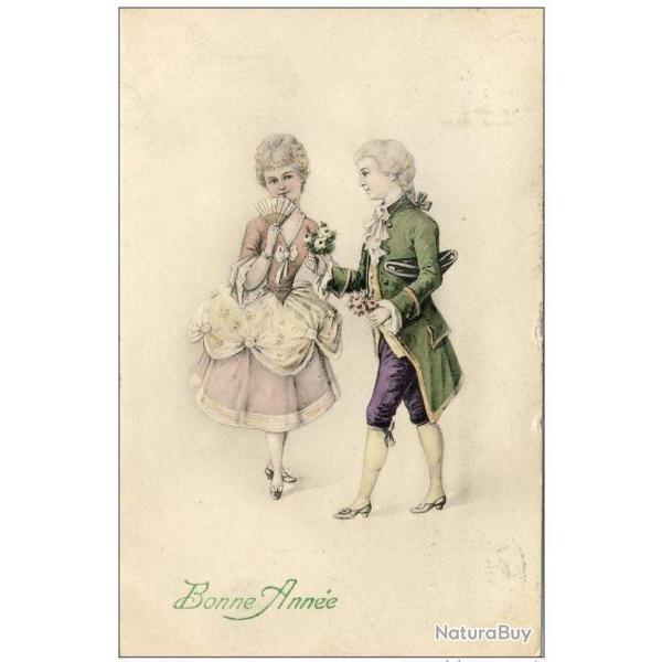 CPA illustre Bonne Anne Couple Costume 1916 Wien