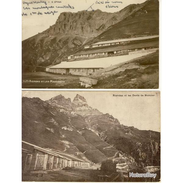 CPA Suisse Vaud Riondaz et les Martinets Morcles