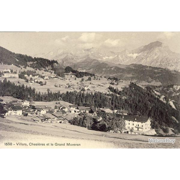 CPA Suisse Vaud Villars Chesires et le Grand Muveran