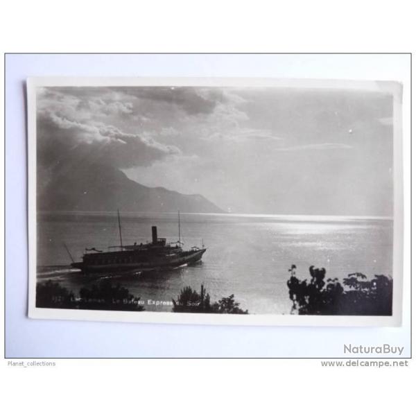 CPA Suisse Vaud Montreux Lac Lman Bateau Express