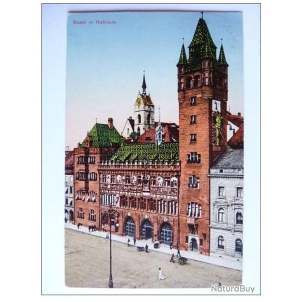 Carte Postale Suisse Basel Ble Rathaus