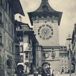 CP Suisse Berne Bern Zeitglockenturm Horloge calèche