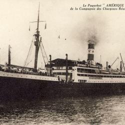 CPA Bateau Paquebot AMERIQUE Chargeurs Réunis