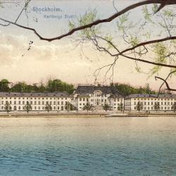 CPA SUEDE SWEDEN Stockholm Karlbergs Slott 1920