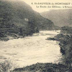 CPA 07 Ardèche St SAUVEUR de MONTAGUT Olières L'Erieux