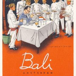 CPA Pays-Bas Hollande Amsterdam Restaurant BALI Illustré