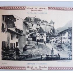 Photo Suisse Gruyère Pub Alcool de Menthe Américaine