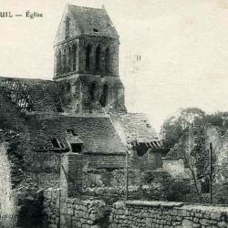 CPA 02 Aisne VERNEUIL COURTONNE Église