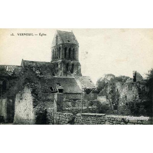 CPA 02 Aisne VERNEUIL COURTONNE glise