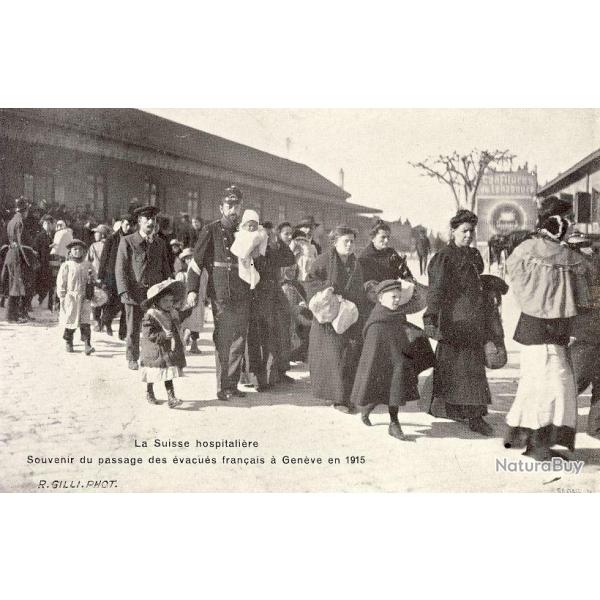 CPA Suisse Genve Passage des vacus Guerre 1914