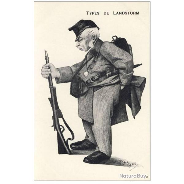 CPA Illustrateur Deleysin R. Types de Landstrum N2