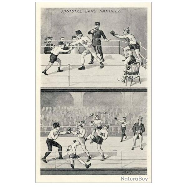CPA Illustrateur DAYAN S. N2 Histoire sans paroles Sport Boxe