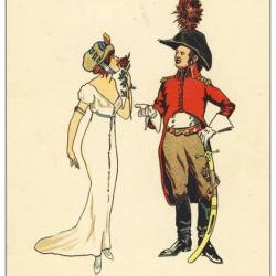 Illustrateur MAY W. de - N°2 Infanterie 1800 Femme