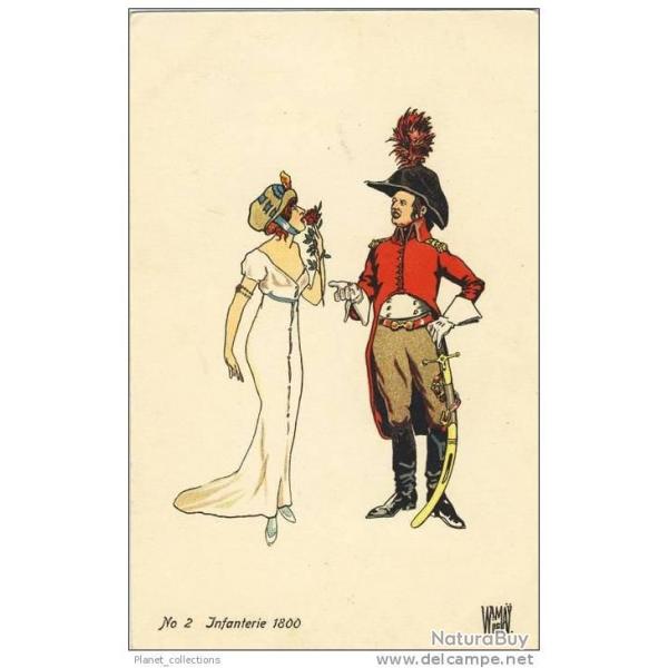 Illustrateur MAY W. de - N2 Infanterie 1800 Femme