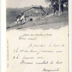 CPA Suisse Vaud Chalet des Pleïades s/ Vevey