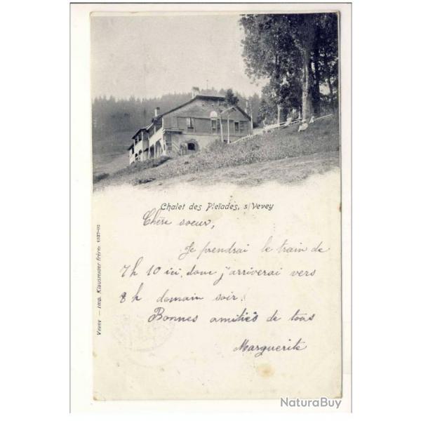 CPA Suisse Vaud Chalet des Pleades s/ Vevey