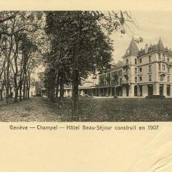 CPA Suisse Genève Champel - Hôtel Beau Séjour 1914