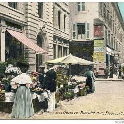 CP Suisse Genève Marché aux Fleurs Place du Molard