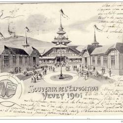 CPA Suisse Vaud Souvenir de l´Exposition VEVEY 1901