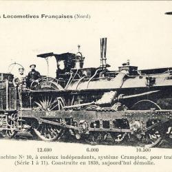 CPA Trains Les Locomotives Françaises du Nord N°4