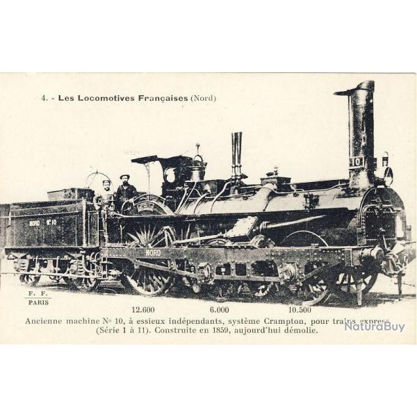 CPA Trains Les Locomotives Franaises du Nord N4