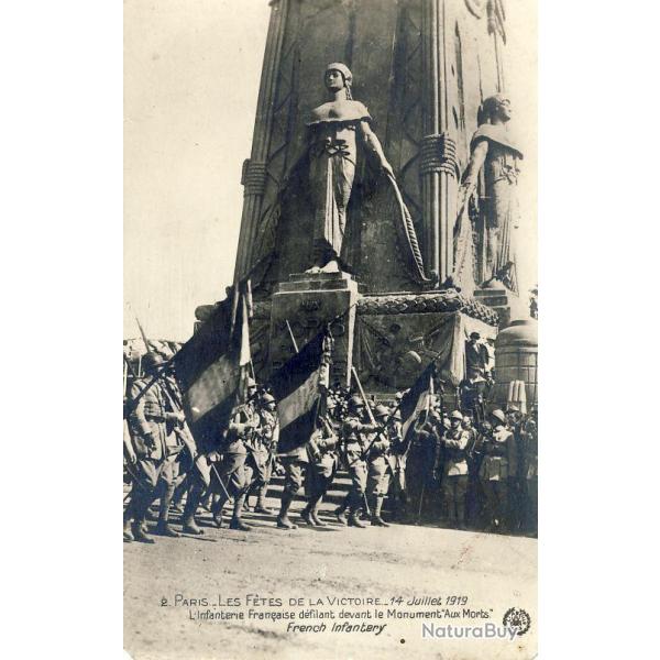 CPA 75 PARIS - Ftes de la victoire 14 Juillet 1919