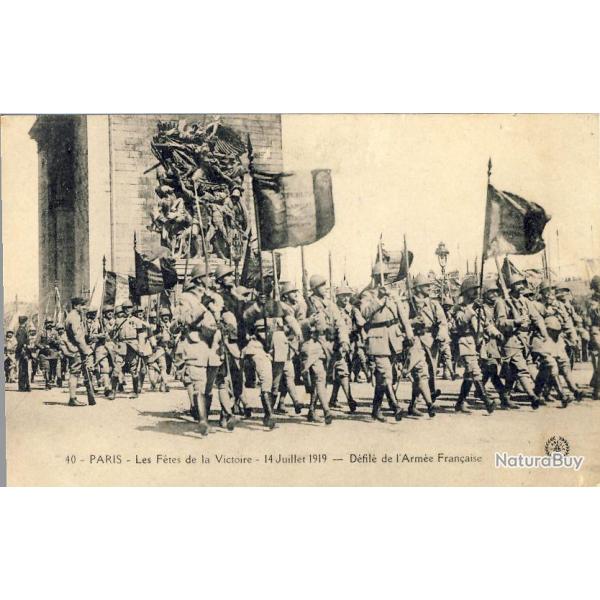 CPA 75 PARIS - Ftes de la victoire 14 Juillet 1919