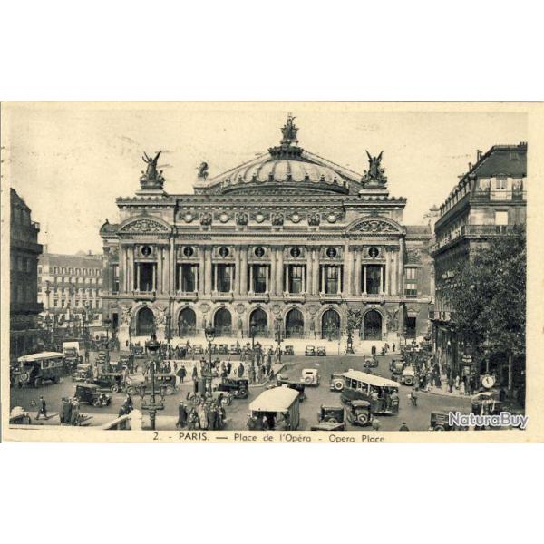 CPA 75 PARIS - Place de l'Opra automobile Place