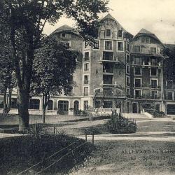 CPA 38 ISERE ALLEVARD - Le Splendid hôtel