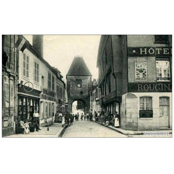 CPA 89 YONNE Noyers Rue de la Porte peinte Htel