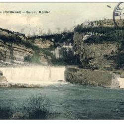 CPA 01 AIN Oyonnax environs Saut du Mortier Rivière