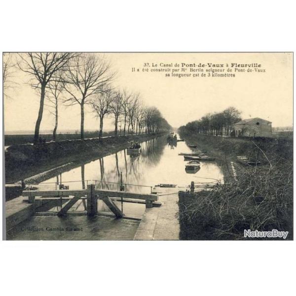 CPA 01 AIN PONT DE VAUX Le canal  Fleurville