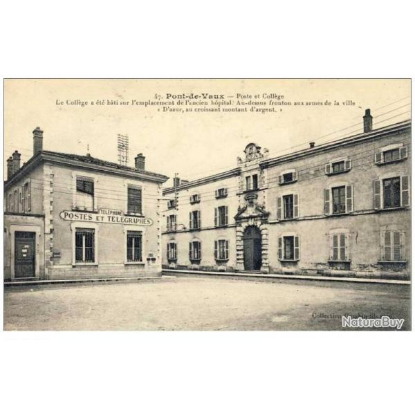 CPA 01 AIN PONT DE VAUX Poste et Collge