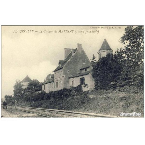 CPA 01 AIN Fleurville Le chteau de MARIGNY