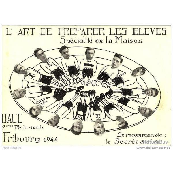 CP Suisse Fribourg 1944 Bac Philo Etudiants