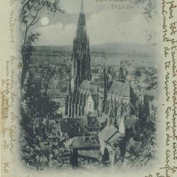 CPA Suisse Fribourg Gruss aus Freiburg Münster