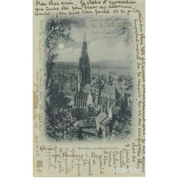 CPA Suisse Fribourg Gruss aus Freiburg Mnster