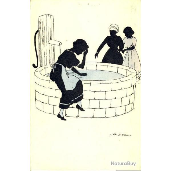 CPA illustre Frau Holle Dame Holle Conte frres Grimm