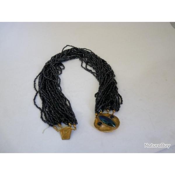 Collier verre iris bijoux Art nouveau