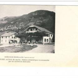 CPA 74 VERCHAIX-MORILLON Pension MOREL animé