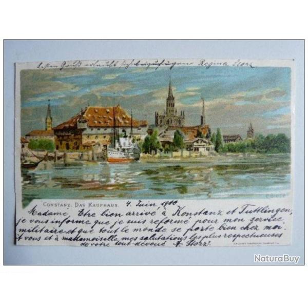 CPA Allemagne illustre C.Biese Constanz Das Kaufhaus