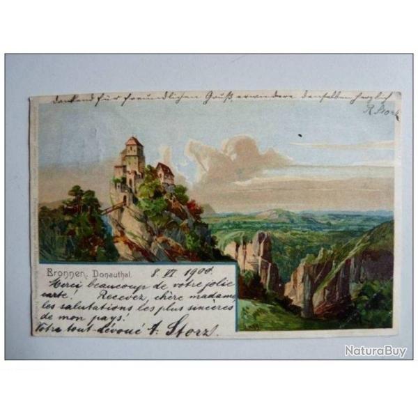 CPA Allemagne illustre Sagg Bronnen Donauthal