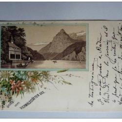 CPA SUISSE Lucerne Luzern Gruss vom Vierwaldstätter